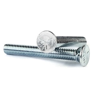 Flat Head Plow Bolt Zinc Plated Grade 5 Steel