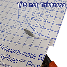 tin snips cutting 1/16in polycarb