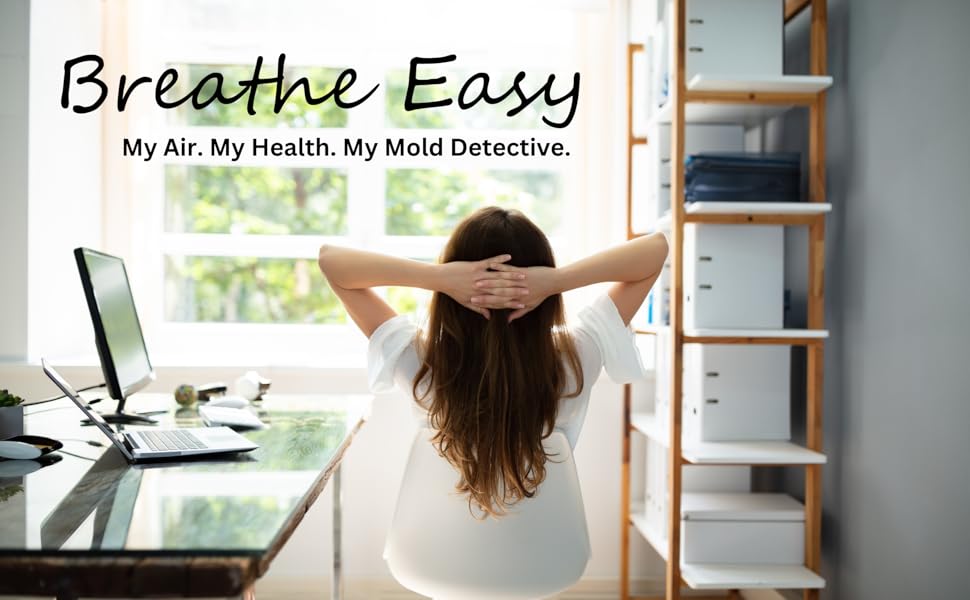 Breathe Easy - Woman in home office