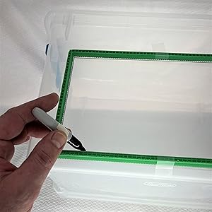 tracing template on box