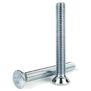 Flat Head Plow Bolt Zinc Plated Grade 5 Steel