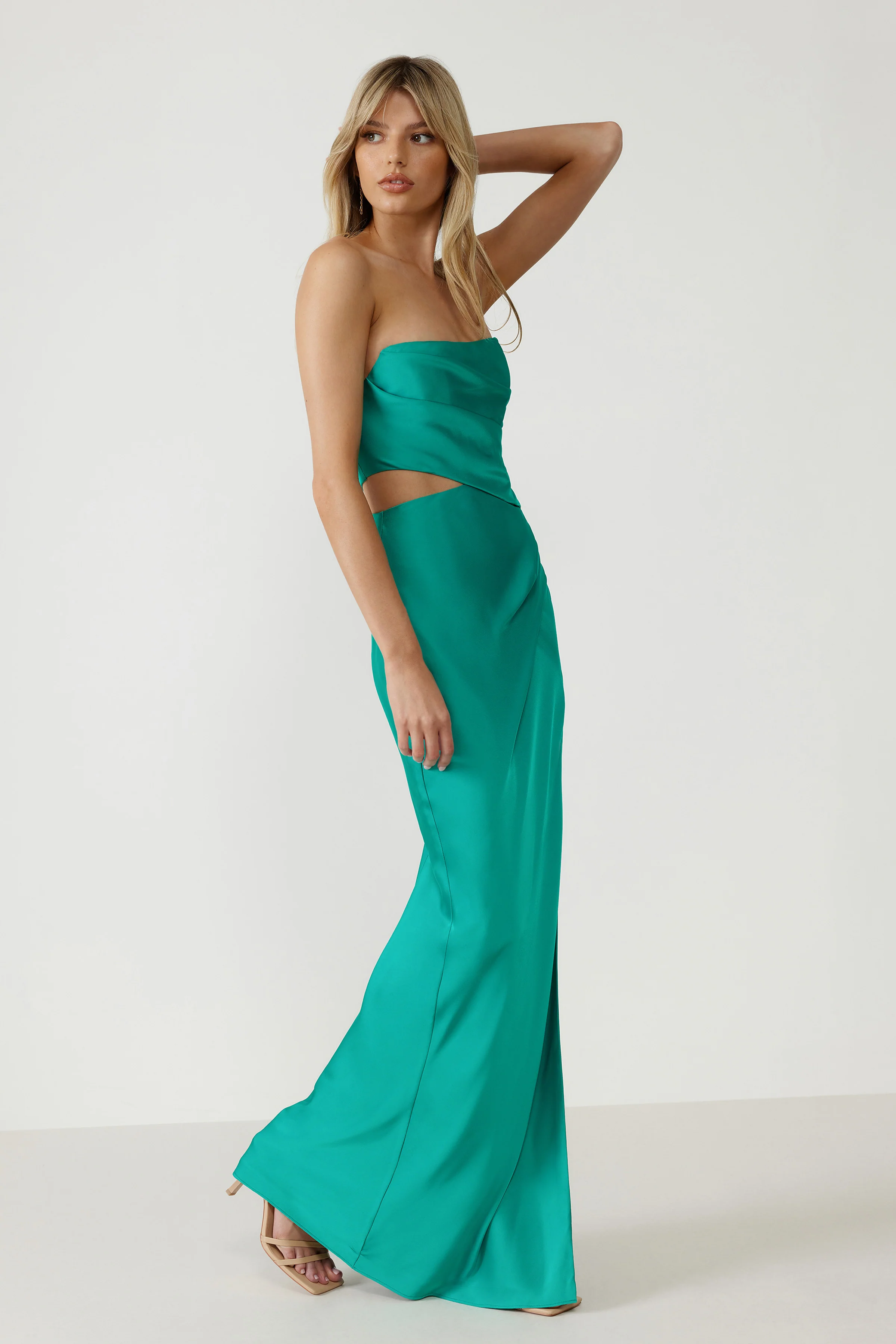 Milan Dress - Jade - Poueer