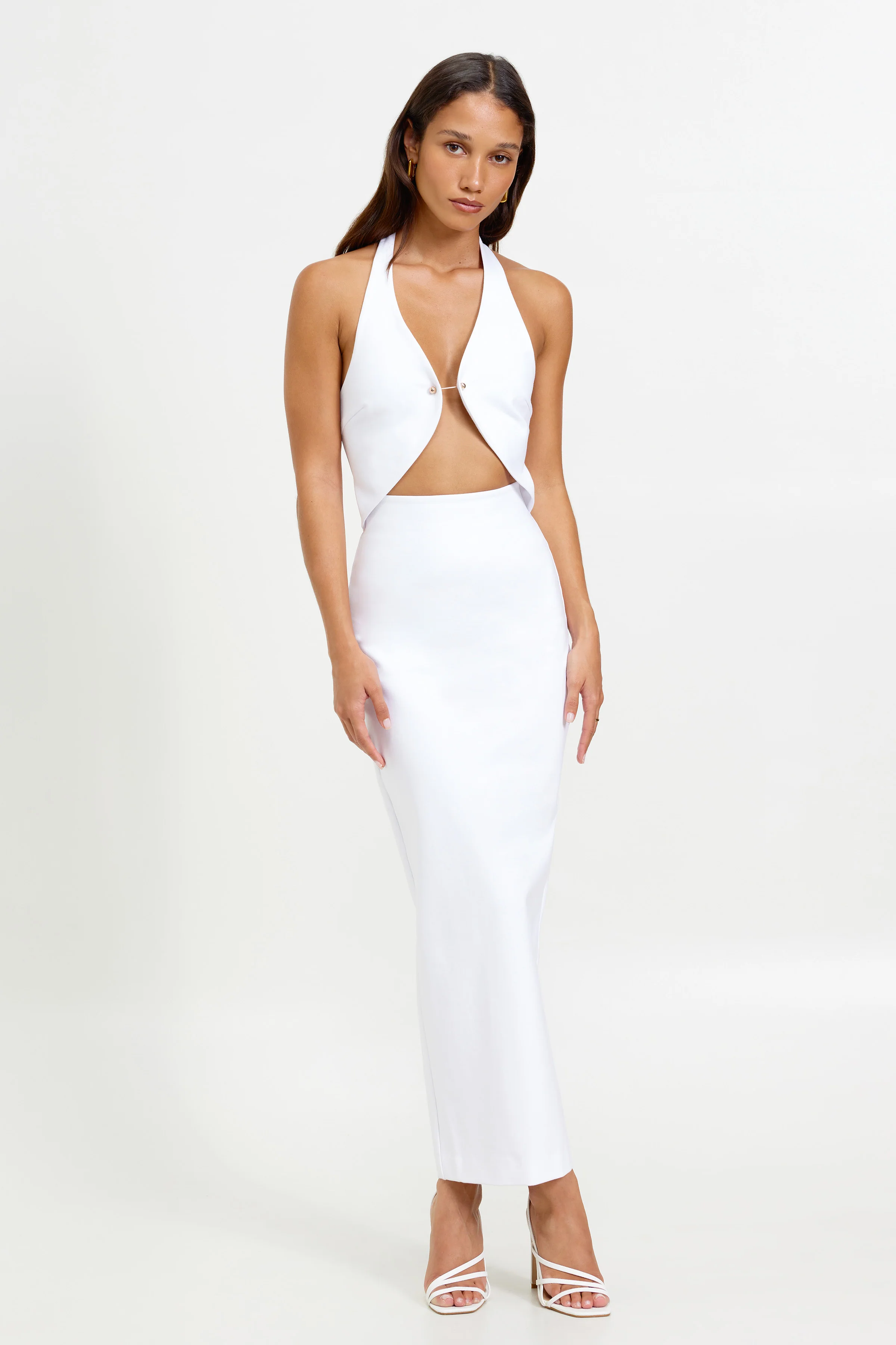 Pirro Dress - White - Poueer