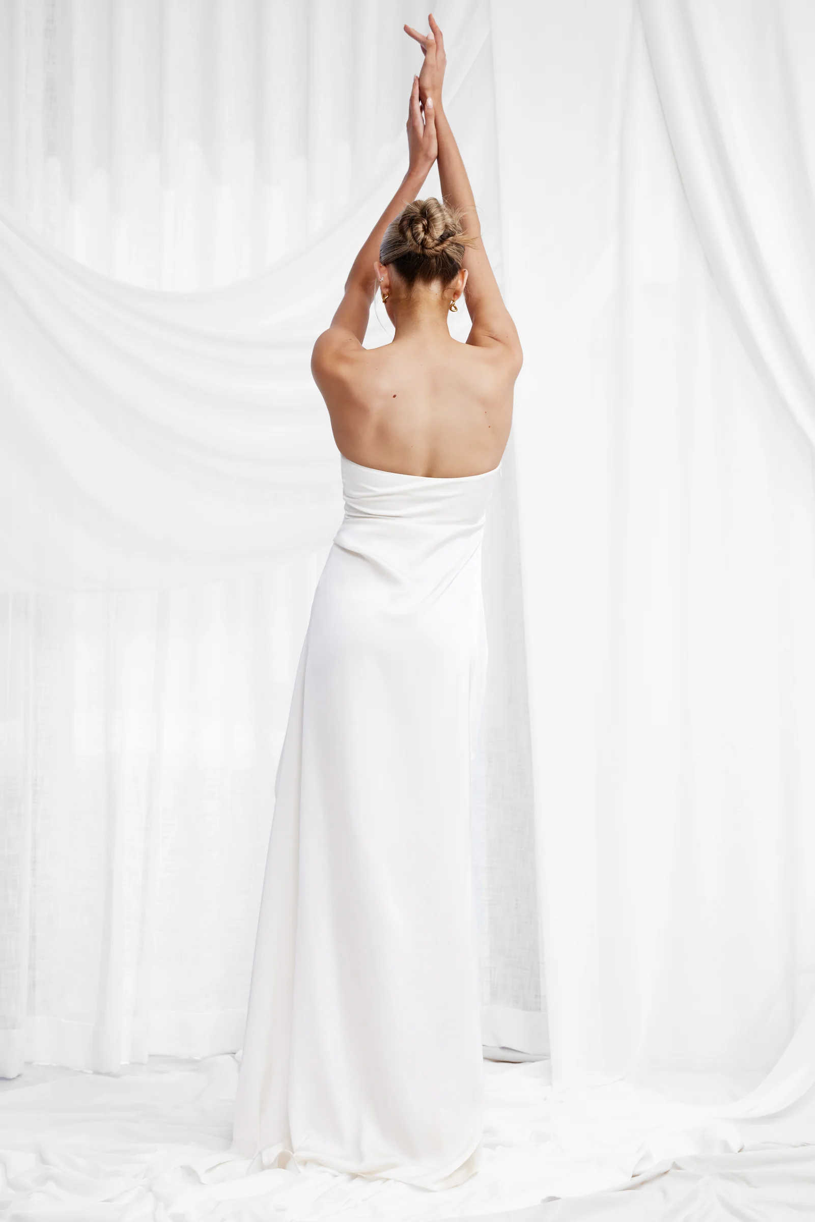 Alzira Dress - Oyster - Poueer