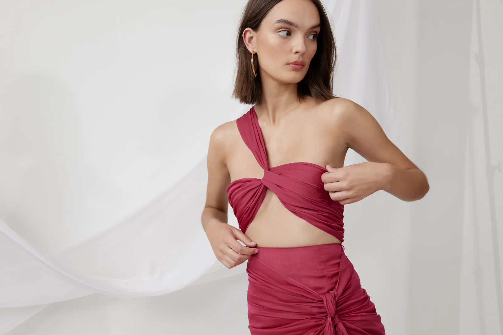 Lotus Dress - Raspberry - Poueer