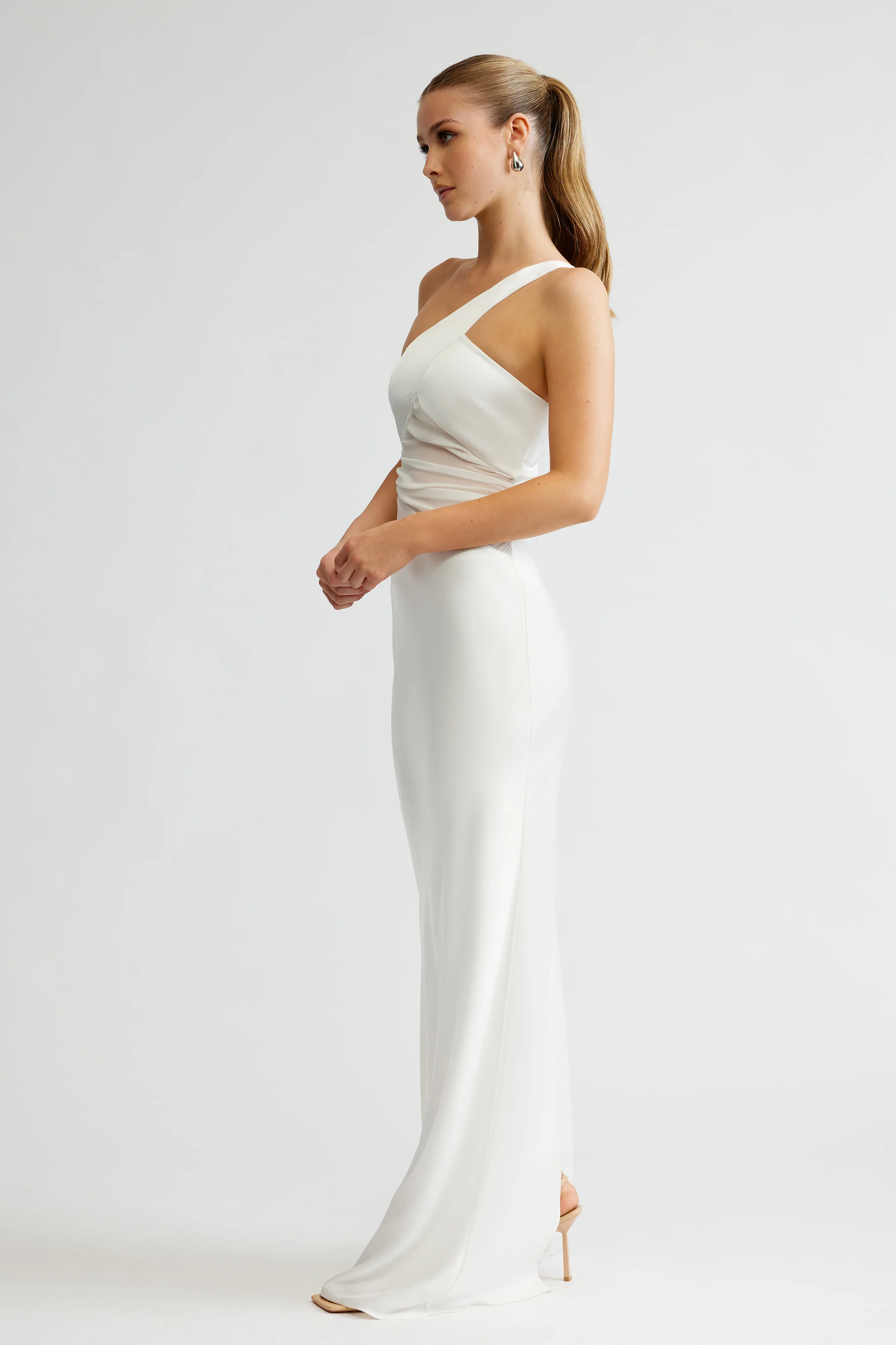 Clarisse Dress - White - Poueer