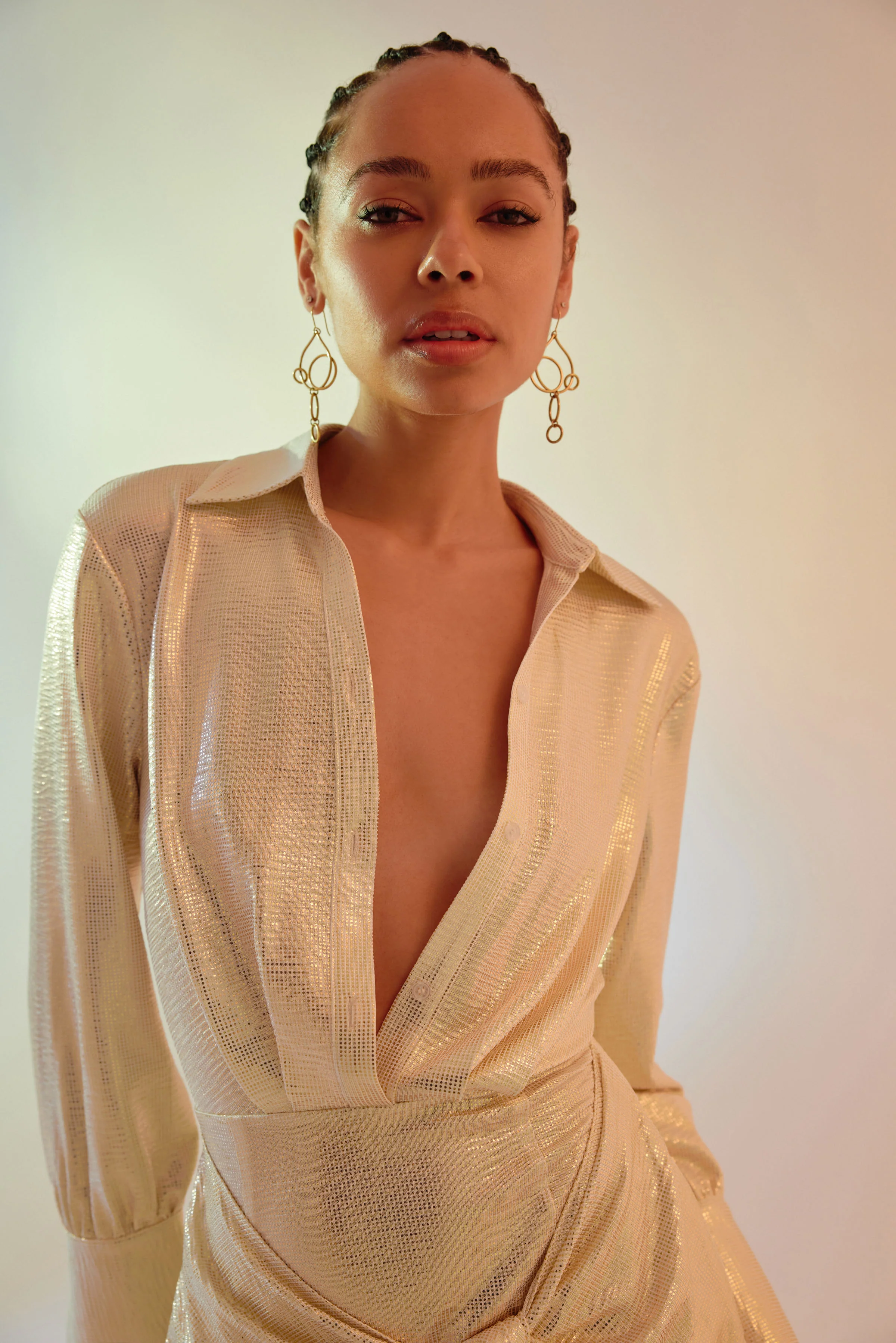 Pallas Dress - Metallic - Poueer