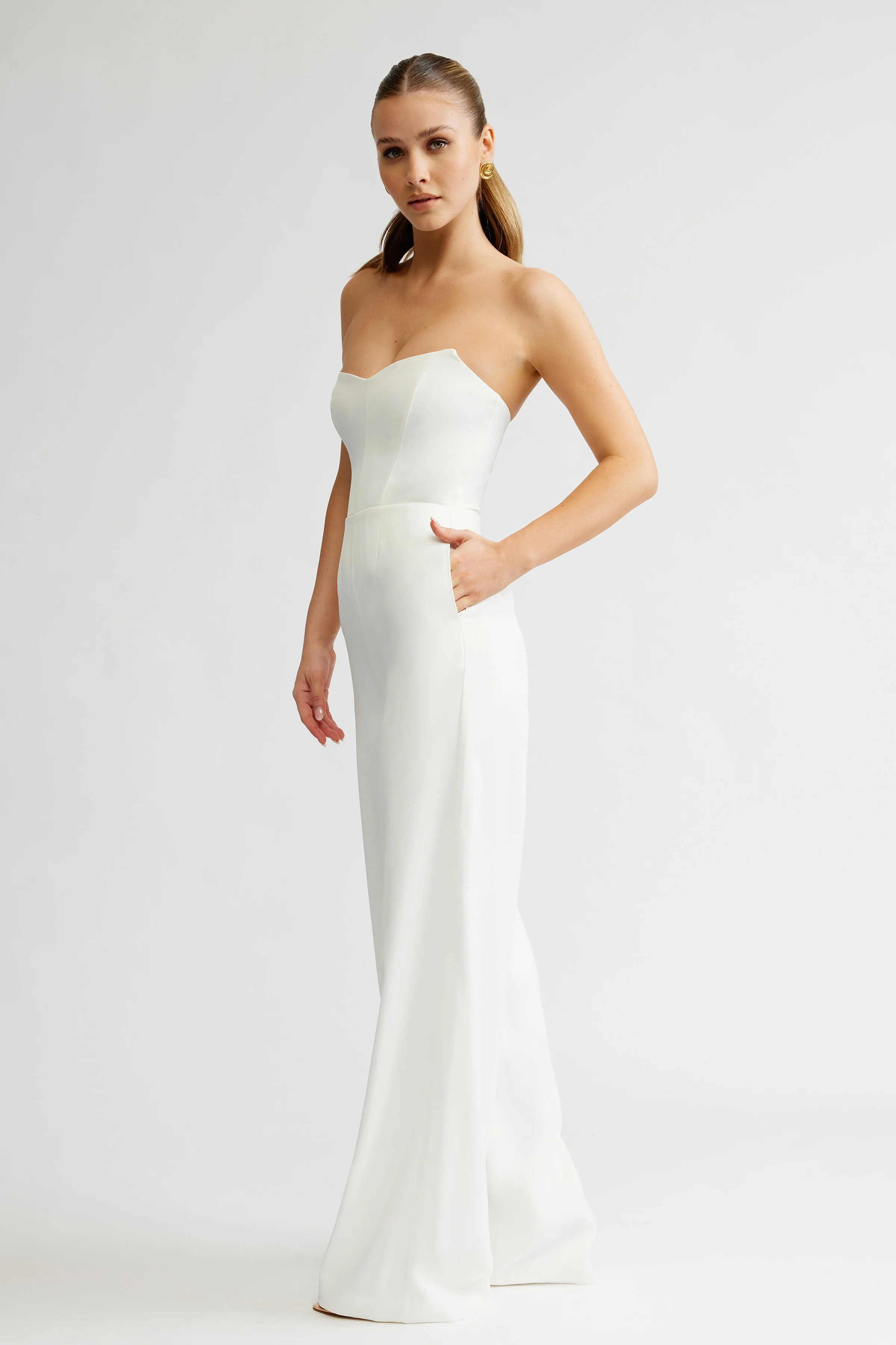 Zale Jumpsuit - White - Poueer