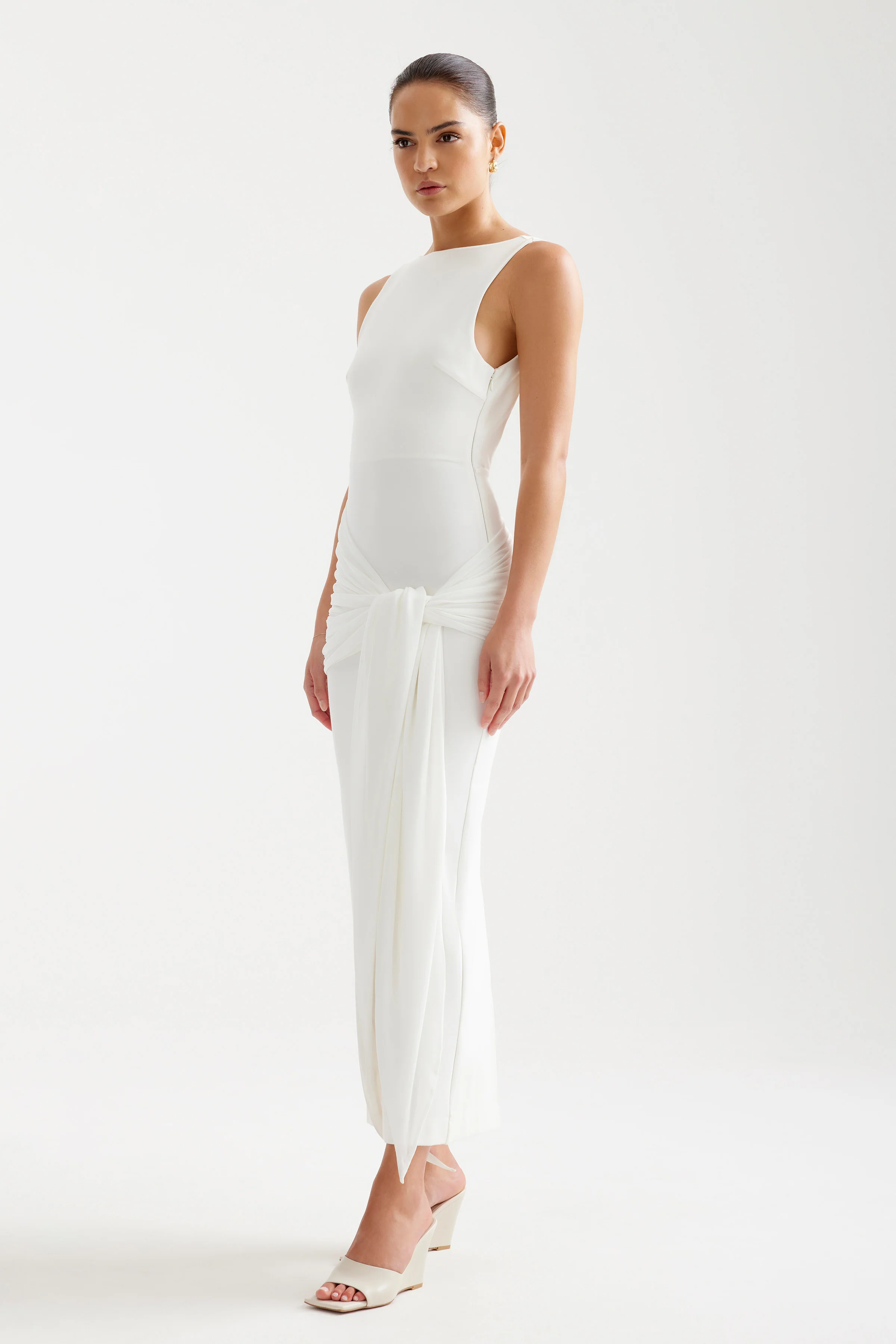 Elara Dress - Ivory - Poueer