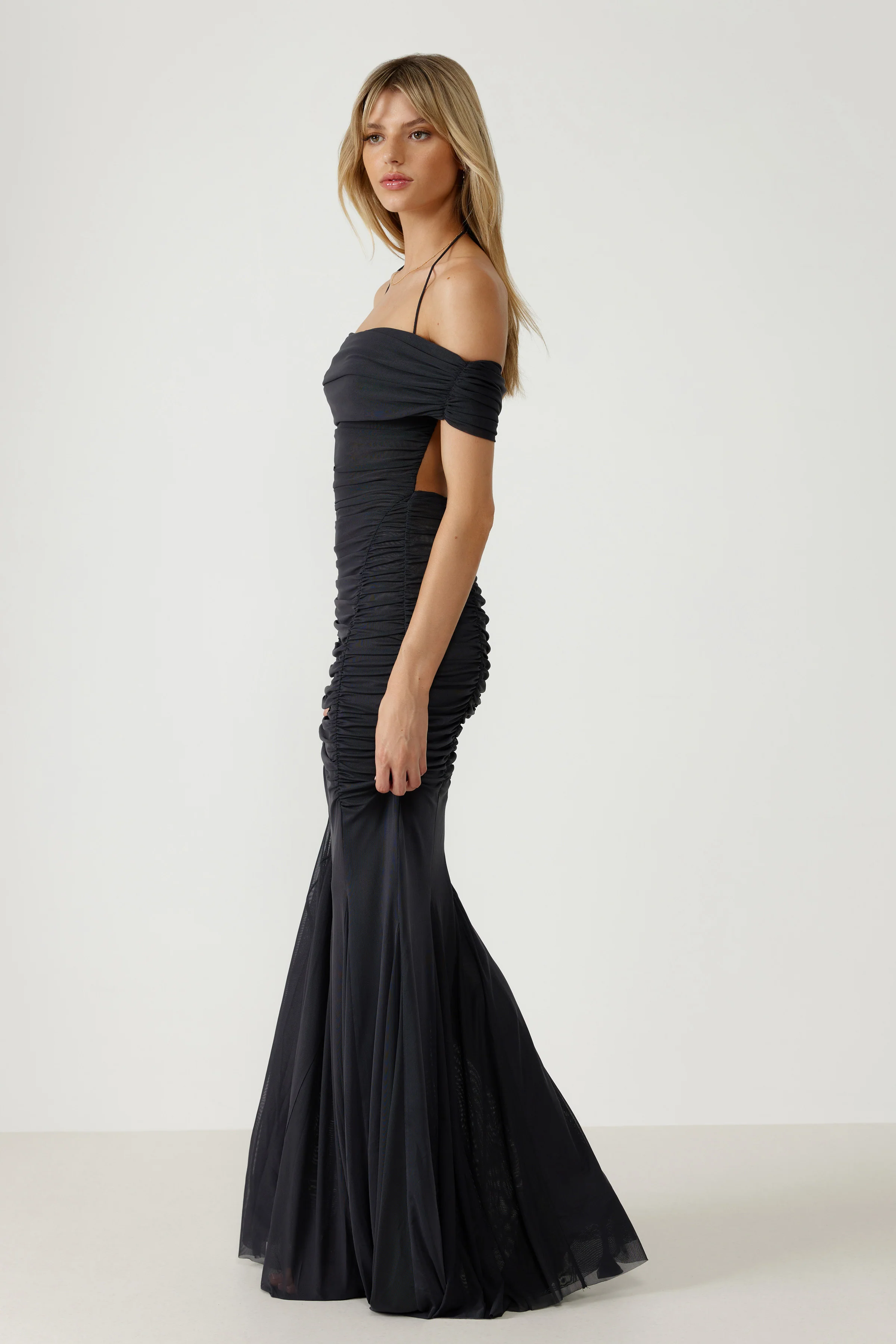 Livia Dress - Charcoal - Poueer