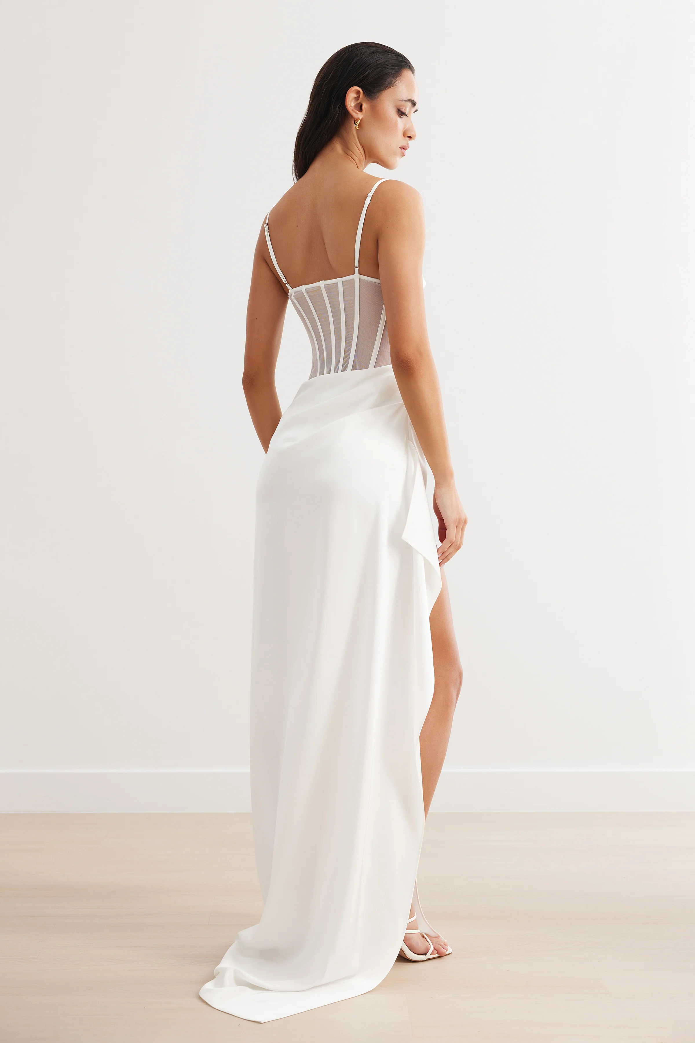 Estelle Dress - White - Poueer