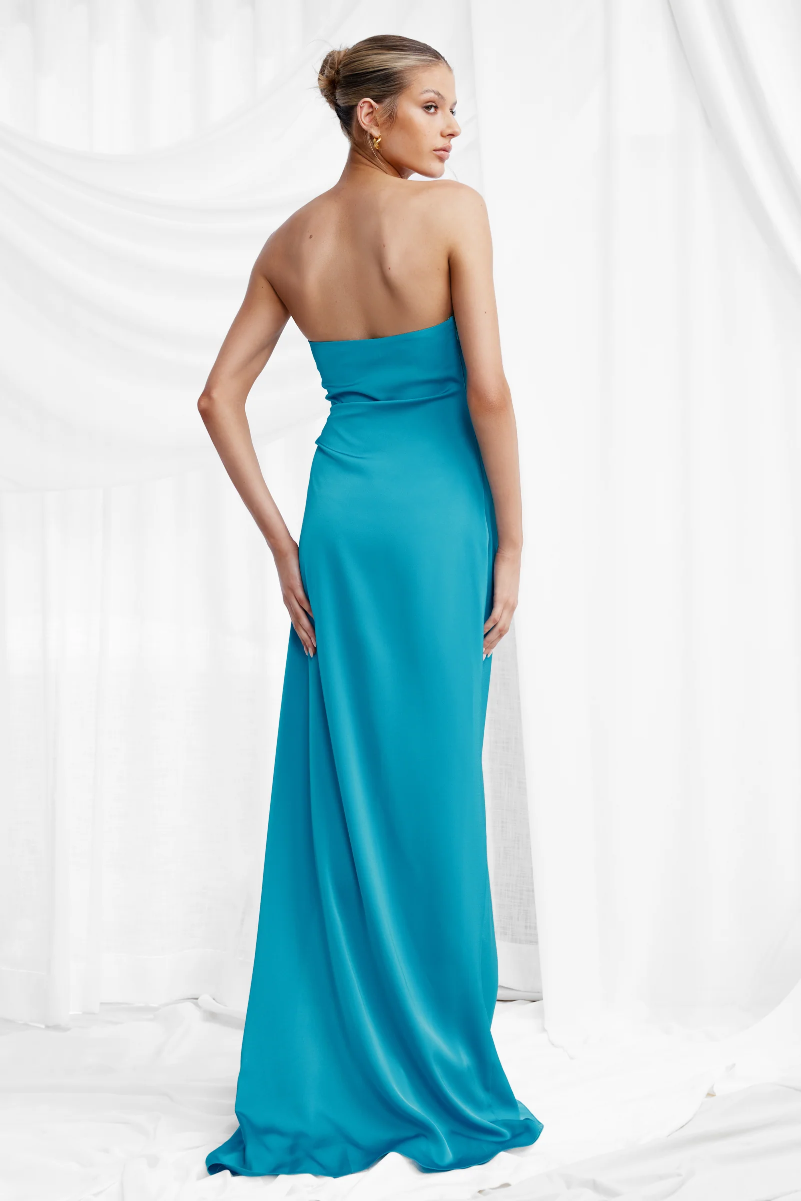 Alzira Dress - Teal - Poueer