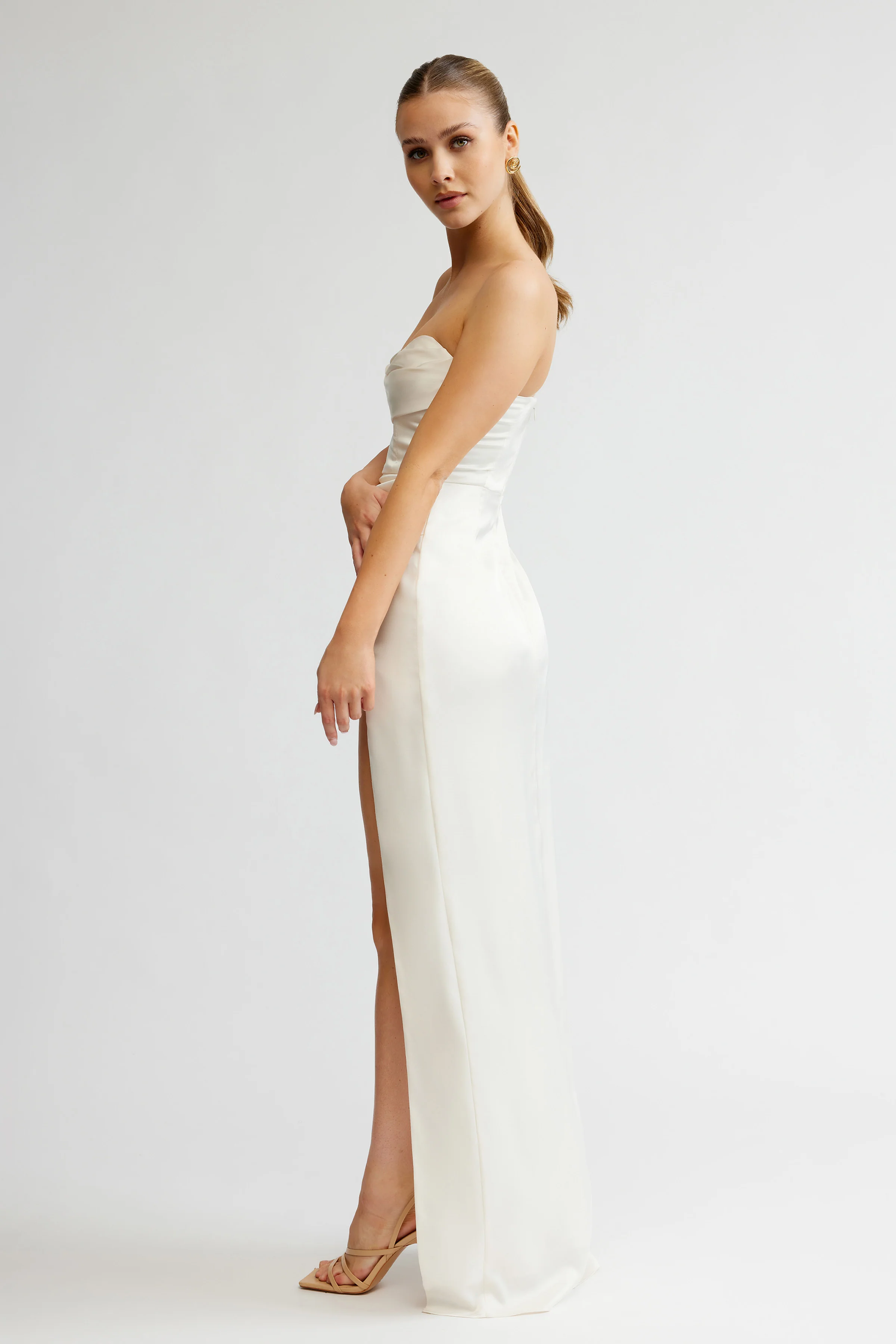 Lucy Dress - Oyster - Poueer