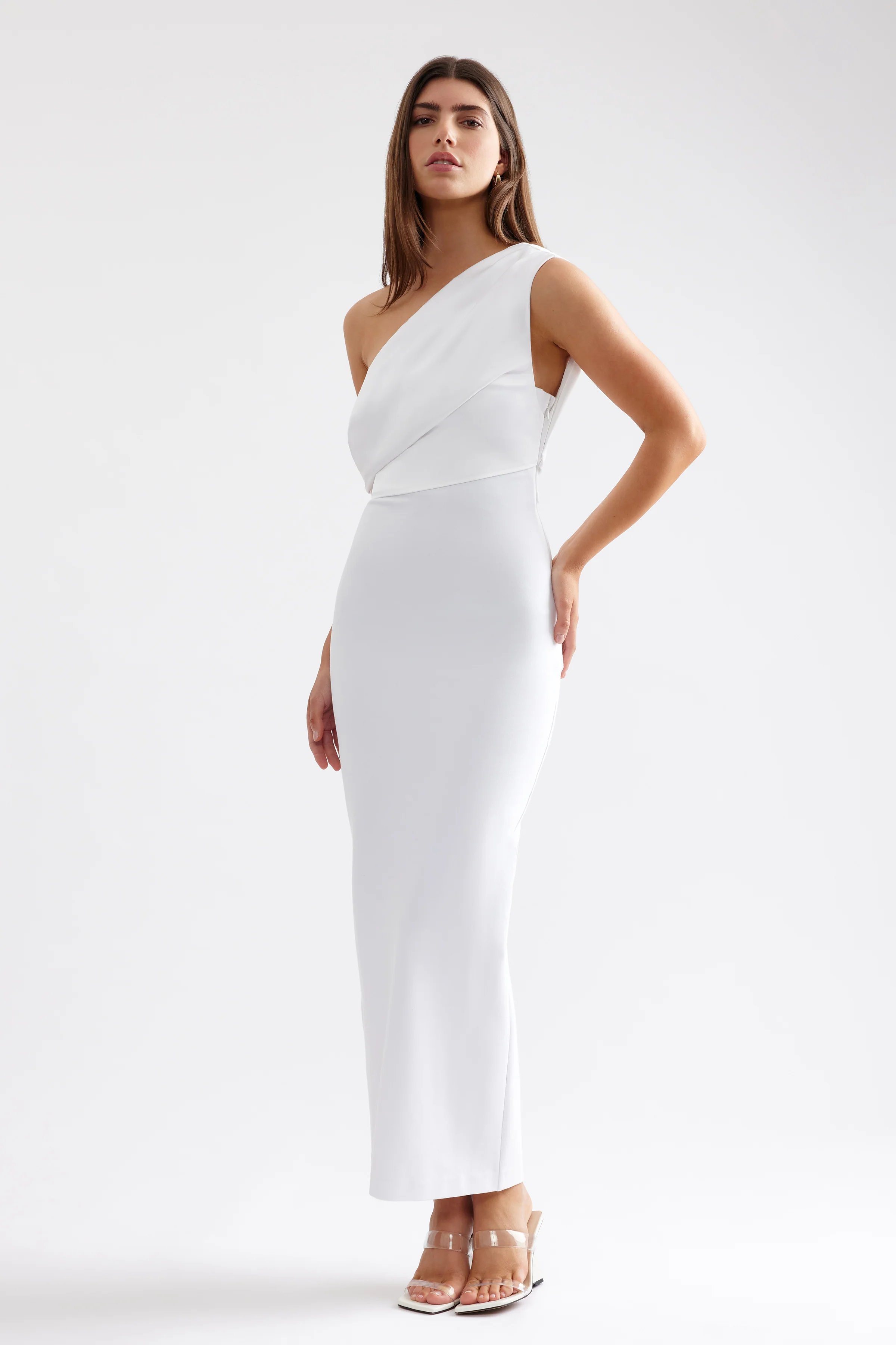 Rita Dress - White - Poueer