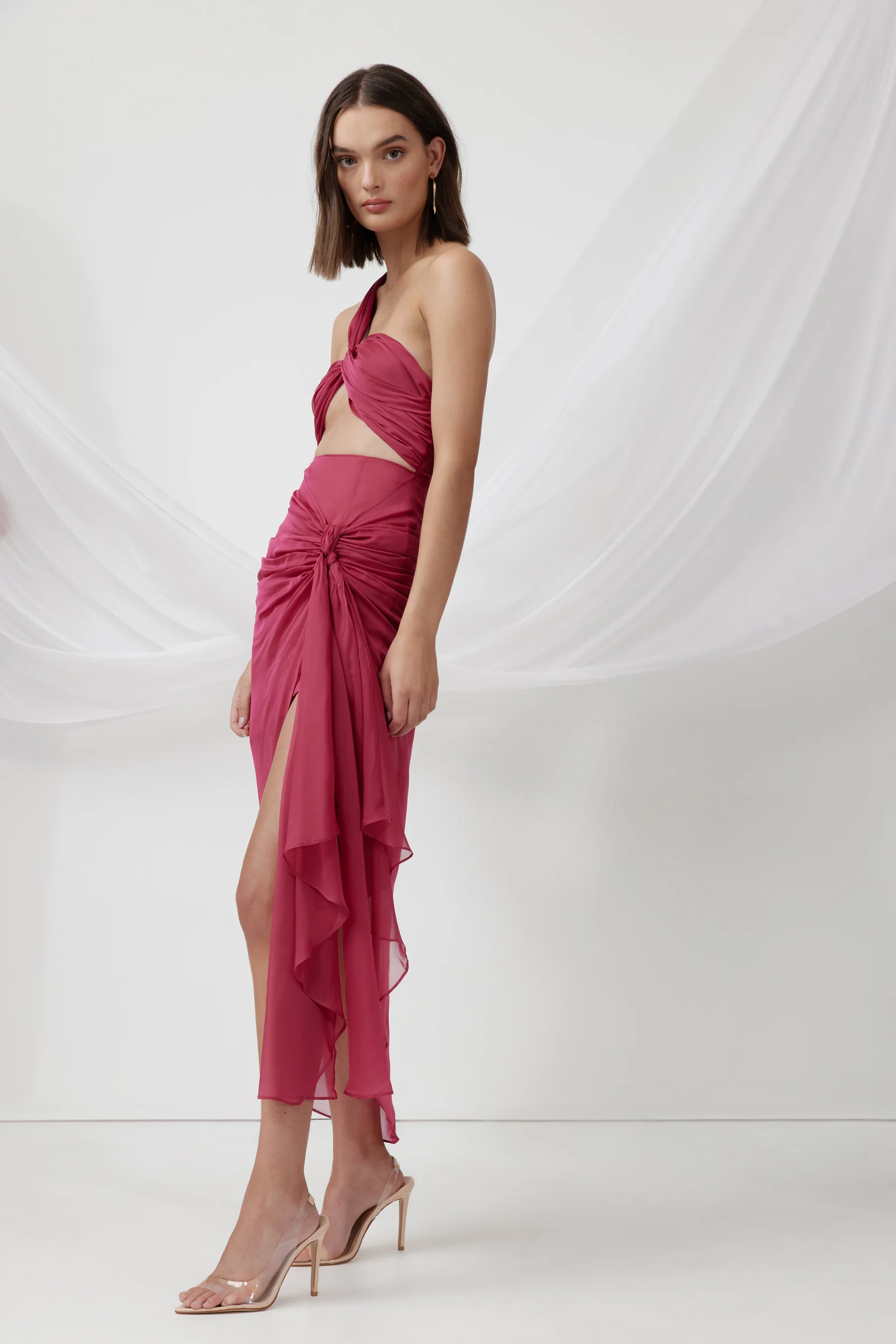 Lotus Dress - Raspberry - Poueer