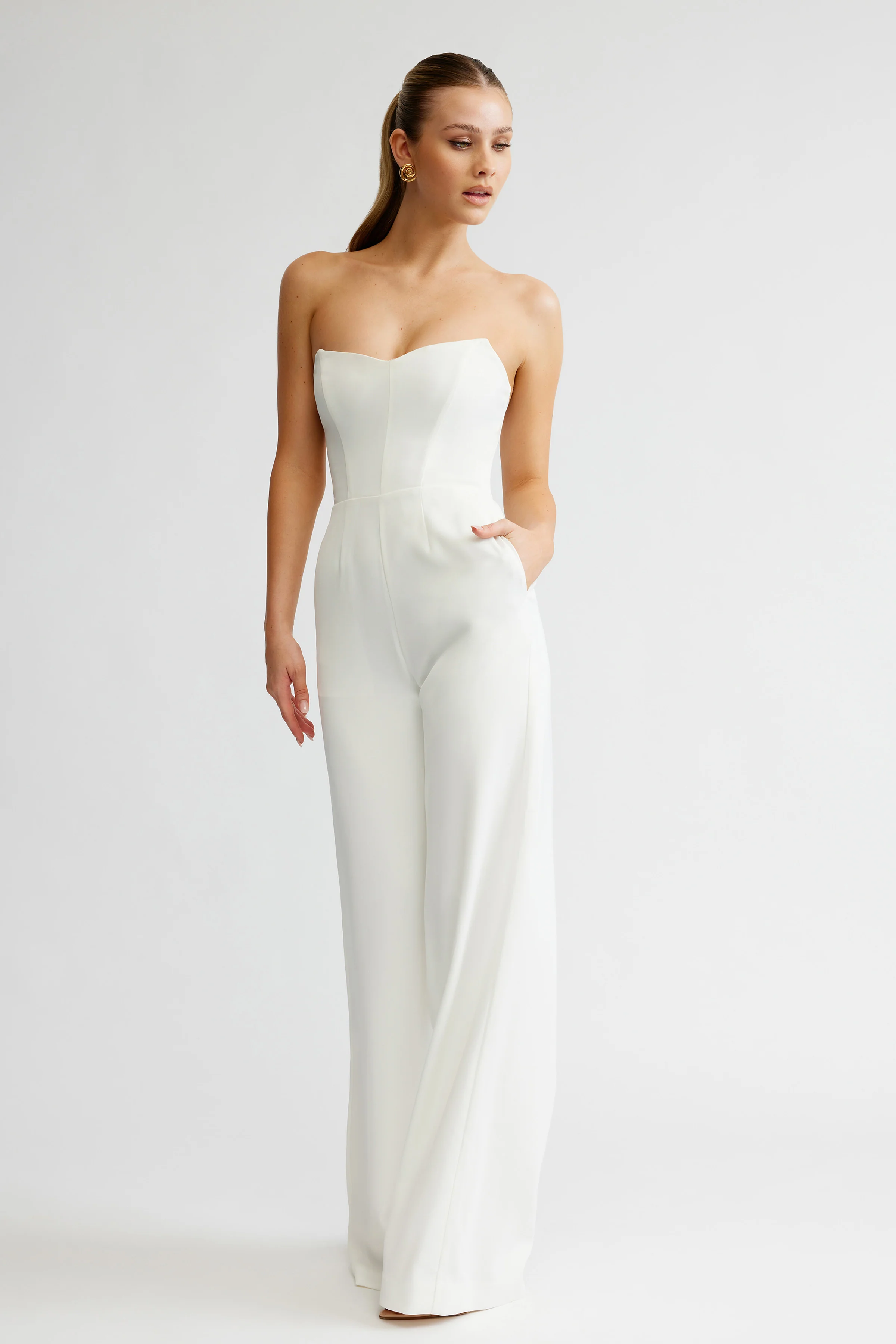 Zale Jumpsuit - White - Poueer