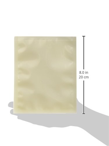 502-24 500 Series PET/PE Flat Pouch with Tear Notches, 6.5' x 8' (Pack of 75) - Poueer