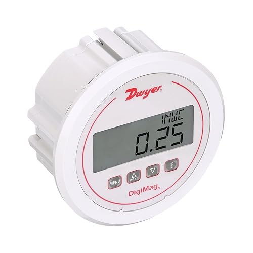 Dwyer DigiMag Series DM-1000 Differential Digital Pressure Gauge, Range 0-0.5'WC - Poueer