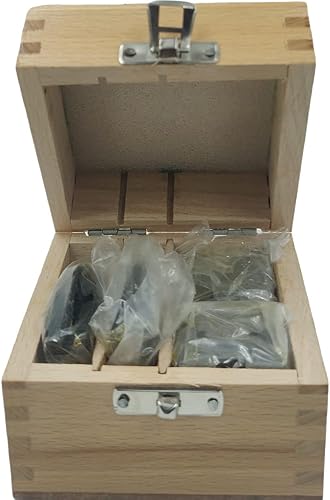 PRAZTECH® Precision Engineers VEE Blocks CLAMP Set - V Block Matched Pair, 40mm x 32mm x 32mm, Clamping capacity: 1' (25mm) in Wooden Box - Poueer