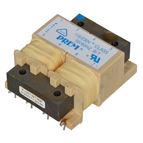 Jameco Valuepro SPW2304 PC Split-Bobbin Power Transformer, 8-Pin, 115/230VAC, 12VA, 1.6' L x 1.9' W x 1.5' H (Pack of 2) - Poueer