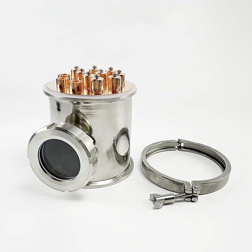 Bubble Plate Set, 6' Copper Bubble Plate Set with Overflow Cap for 6' (154mm) Flange OD167mm Distillation Column, Reflux Column - Poueer