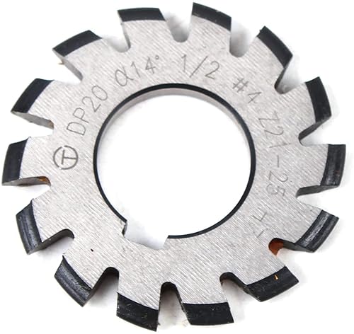 8 Pcs Involute Gear Cutter Gear Milling Cutter Tool High Speed Steel Gear Mill Cutter Holder DP20 - Poueer