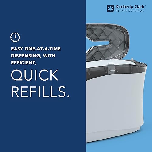 Countertop Folded Paper Towel Dispenser (55760), Soft Grey, Single-Dispensing, Space-Saving for Home & Office, 13.3'x9.0'x5.2' (Qty 1) - Poueer