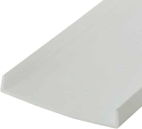 Outwater Plastics White 2'' Styrene Plastic U-Channel/C-Channel 36 Inch Lengths (Pack of 4) - Poueer