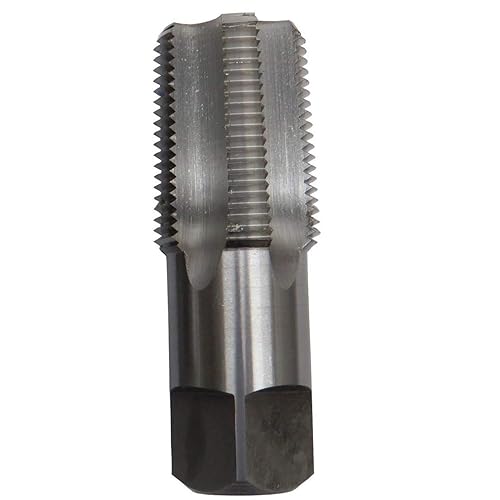 Drill America DWTHS1/4-1-1/4SET 6 Piece NPT Pipe Tap Set in Wooden Case (1/4 ', 3/8 ', 1/2 ', 3/4 ', 1 ' and 1-1/4 '), High Speed Steel, DWT Series,Small - Poueer