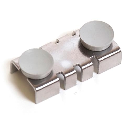 Shelf Rest in Chrome with 2 Rubber Buttons - Lot of 10 - Poueer