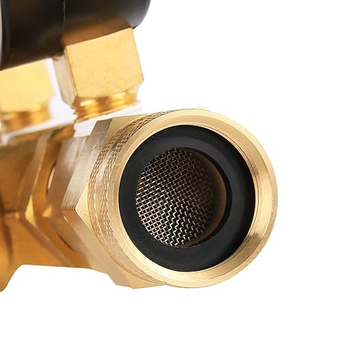 Watflow Water Flow Gauge, Temperature and Pressure Test Assembly, 0-160psi,0-13 GPM, 3/4' Female Hose Thread. - Poueer