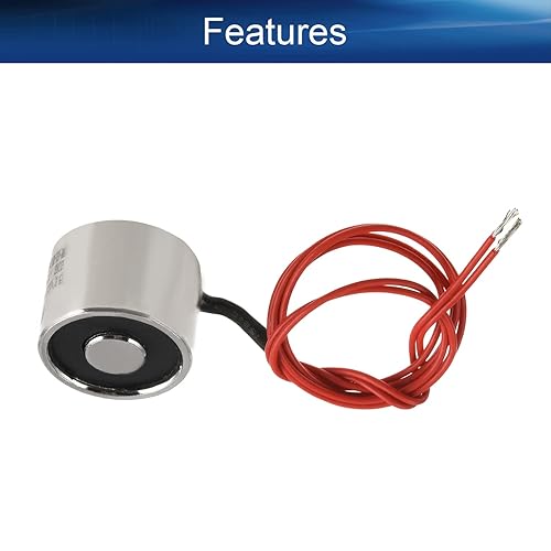 Heyiarbeit 12V DC 1500N Electric Lifting Magnet Electromagnet Solenoid Lift Holding 80mmx38mm - Poueer