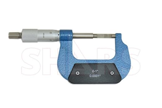 Shars 0-1' Blade Outside Micrometer, 0.0001' Graduation 303-2202 ^) - Poueer