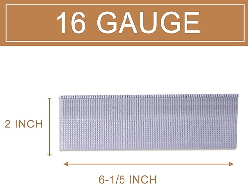 BHTOP 2 Inch Flooring Nails 16 Gauge L-cleat Nails 2000 pack - Poueer
