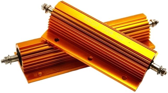 RXG24 Aluminum housed Resistor,Golden Aluminum Shell Resistor.100w 150w 200w 250w 300w 500w,Discharge Resistor,Decoding Resistor(40ohm,500w) - Poueer