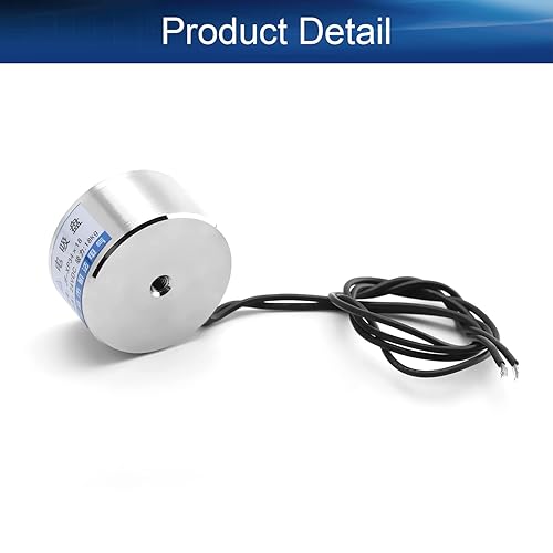 Heyiarbeit 12V DC 1500N Electric Lifting Magnet Electromagnet Solenoid Lift Holding 80mmx38mm - Poueer