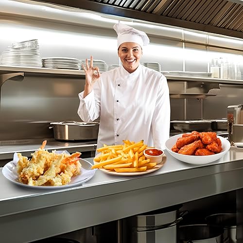 Garvee Commercial Deep Fryers, 11 L/10.45 Qts Detachable Extra Large with Temperature Control, Basket and Lid for Restaurants and Commercial Use(Stainless Steel, Sliver) - Poueer