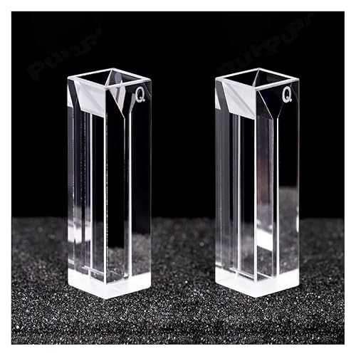 Cuvette 1pcs Micro Quartz Fluorescence Cuvette with Lid 350ul - Poueer