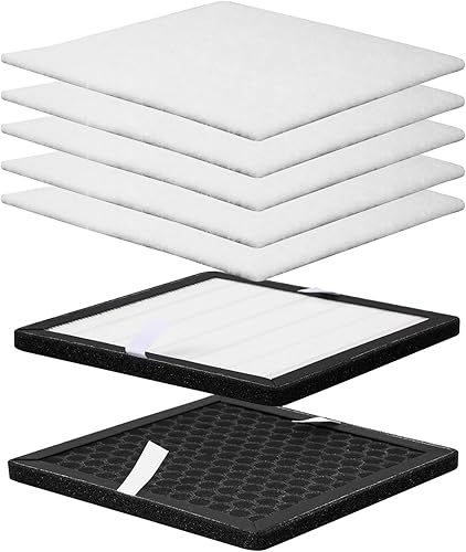 BAOSHISHAN Replacement Filters for 6’’x6’’ Mini Fume Extractor (Part Name:FBA-WLS-337-MZY) (Complete Set of Filters) - Poueer