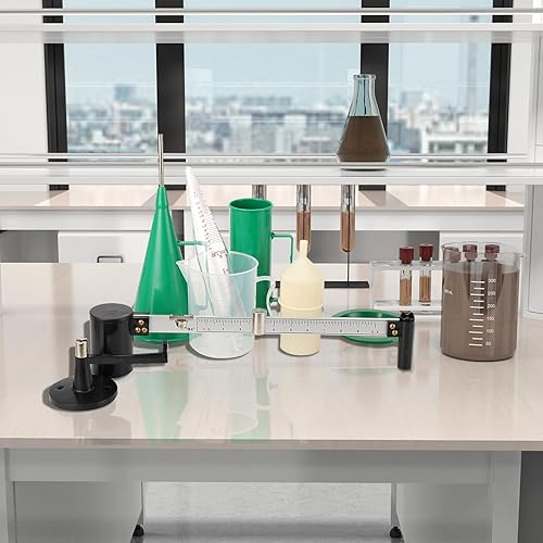 Slurry Test Kit, Mud Hydrometer, Mud Viscometer, Marsh Funnel and Viscometer Cup Mud Tester Slurry Test Kit Sand Content Kit Mud Tester Viscosimeter Sand Content Meter Kit - Poueer
