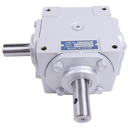 40 HP Right Angle Bevel Gearbox with Crosshole & Keyed Shaft 19455-SR-KW-PH-GR CW/CW 1:1 1800 Max RPM - Poueer