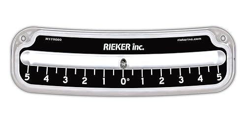 Rieker Military Grade Shatter-Proof ±5º Inclinometer Black, Precision Level Angle Indicator 2105-B - Poueer