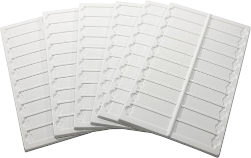 SP Bel-Art Microscope Slide Tray; 20 Capacity, 13½ x 6 ⅝ in., Plastic (Pack of 6) (H44581-0000) - Poueer