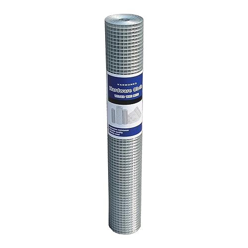 VARWANEO Stainless Steel Welded Wire Mesh 304 23 inches x 10 feet 1/2 inch Mesh 18GA Hardware Cloth - Poueer