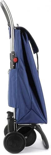 Rolser I-Max MF 4 Wheel Foldable Shopping Trolley - Orange - Poueer