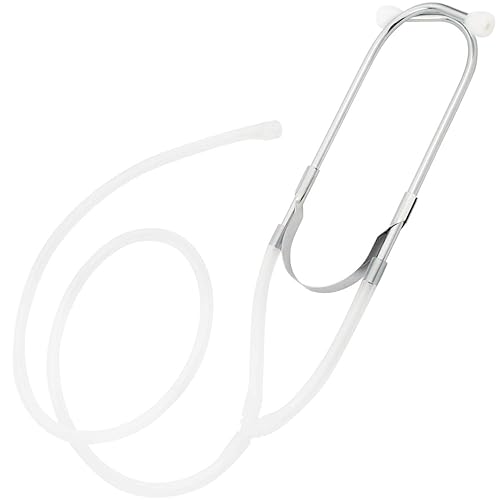 Earscope - In-Ear Stethoscope Ozone Insufflator with Medical Silicone Tube, Soft Ear Plugs, Male Luer Lock - Poueer