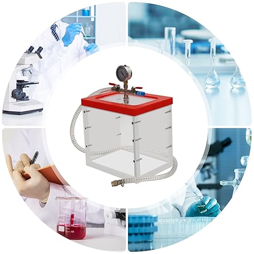 2 Gallon Acrylic Vacuum Chamber Acrylic Clear Perfect for Automobile Maintenance, Vacuum Packaging, 7L/2gal Capacity - Poueer
