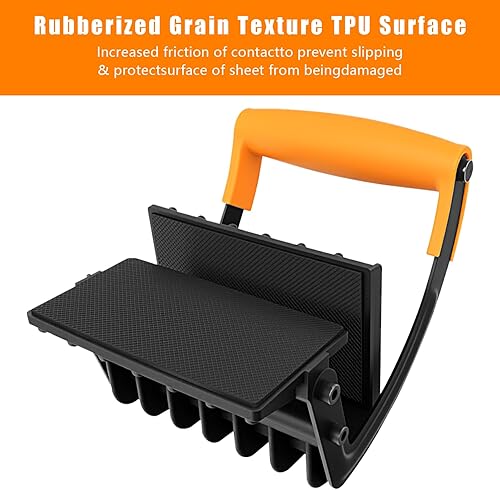 Panel and Plywood Carrier(2 Pack), Plywood Lifting Tool and Drywall Carrying Tool, Aluminum Alloy Soft-Grip Handle Gripper Lift for Sheetrock - Poueer
