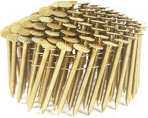 1-3/4' Ring GALV Coil Roofing Nails 7,200ct | CRN134R - Poueer
