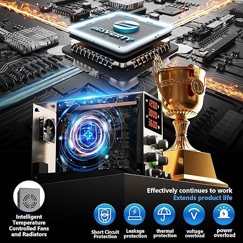 DC Power Supply Variable + 60W Digital Display Soldering Iron Station Kit - Poueer